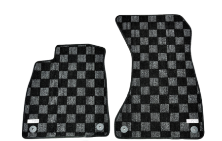 P2M Audi A4 Sedan (B9) 2016-19 Race Floor Mats (Front Pair ONLY) : Dark Grey